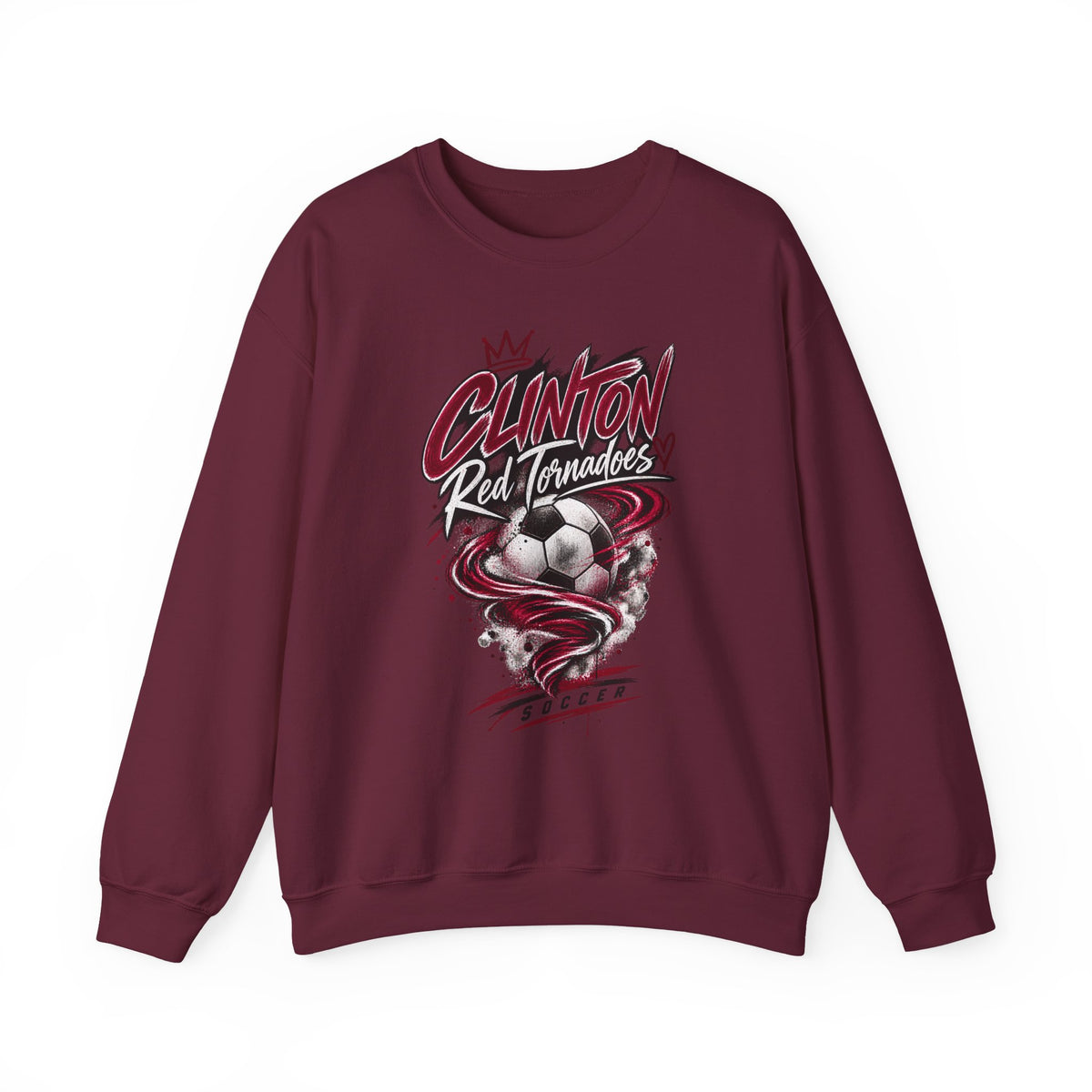 Clinton Red Tornadoes Soccer Crewneck Sweatshirt
