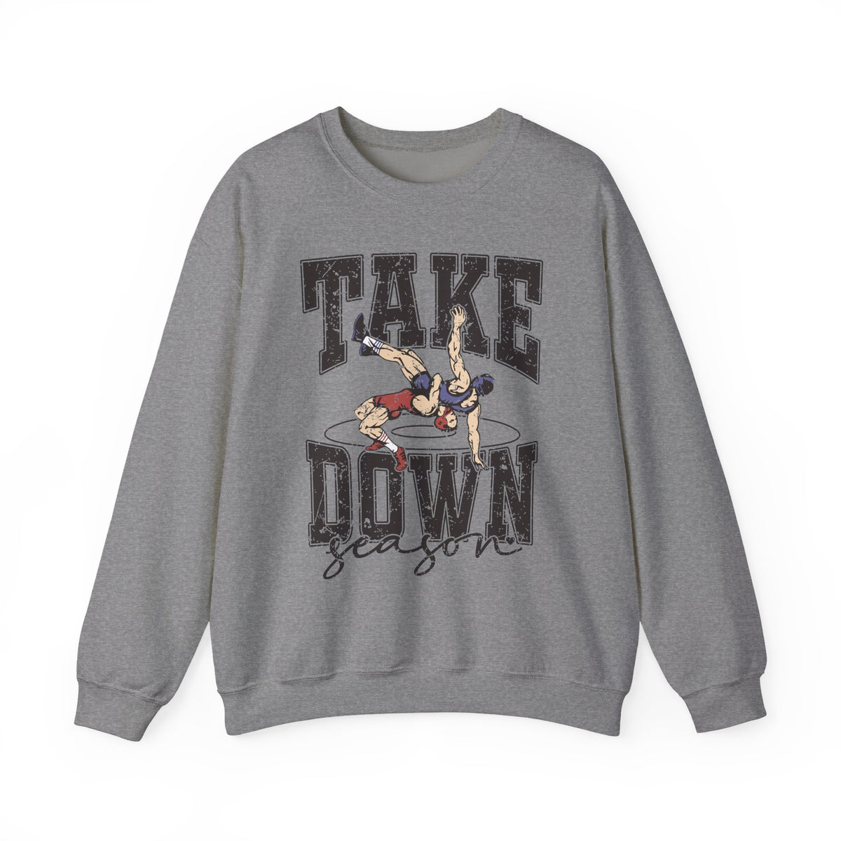 Take Down Season Wrestling Crewneck Sweatshirt