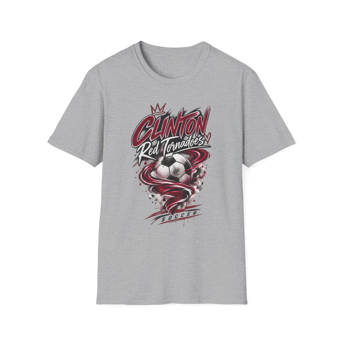 Clinton Red Tornadoes Soccer T-Shirt