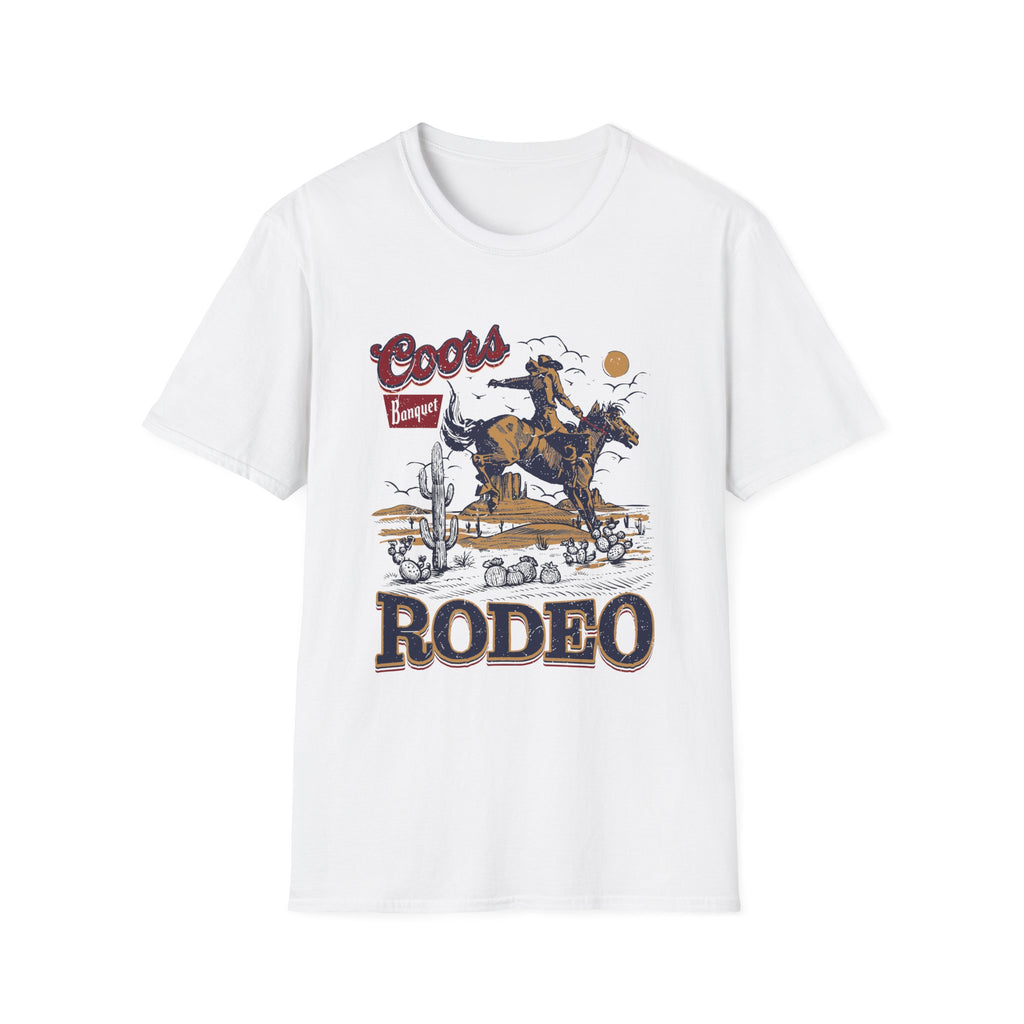 Rodeo Coors Banquet Graphic T-Shirt — Vintage Cowboy Western Tee