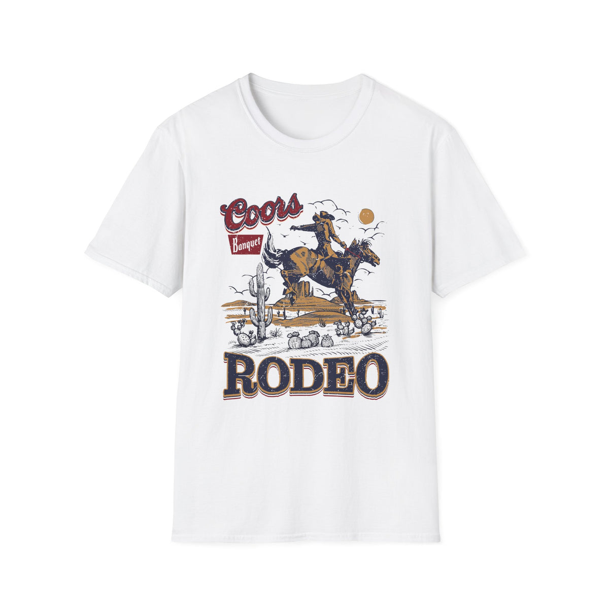 Rodeo Coors Banquet Graphic T-Shirt — Vintage Cowboy Western Tee
