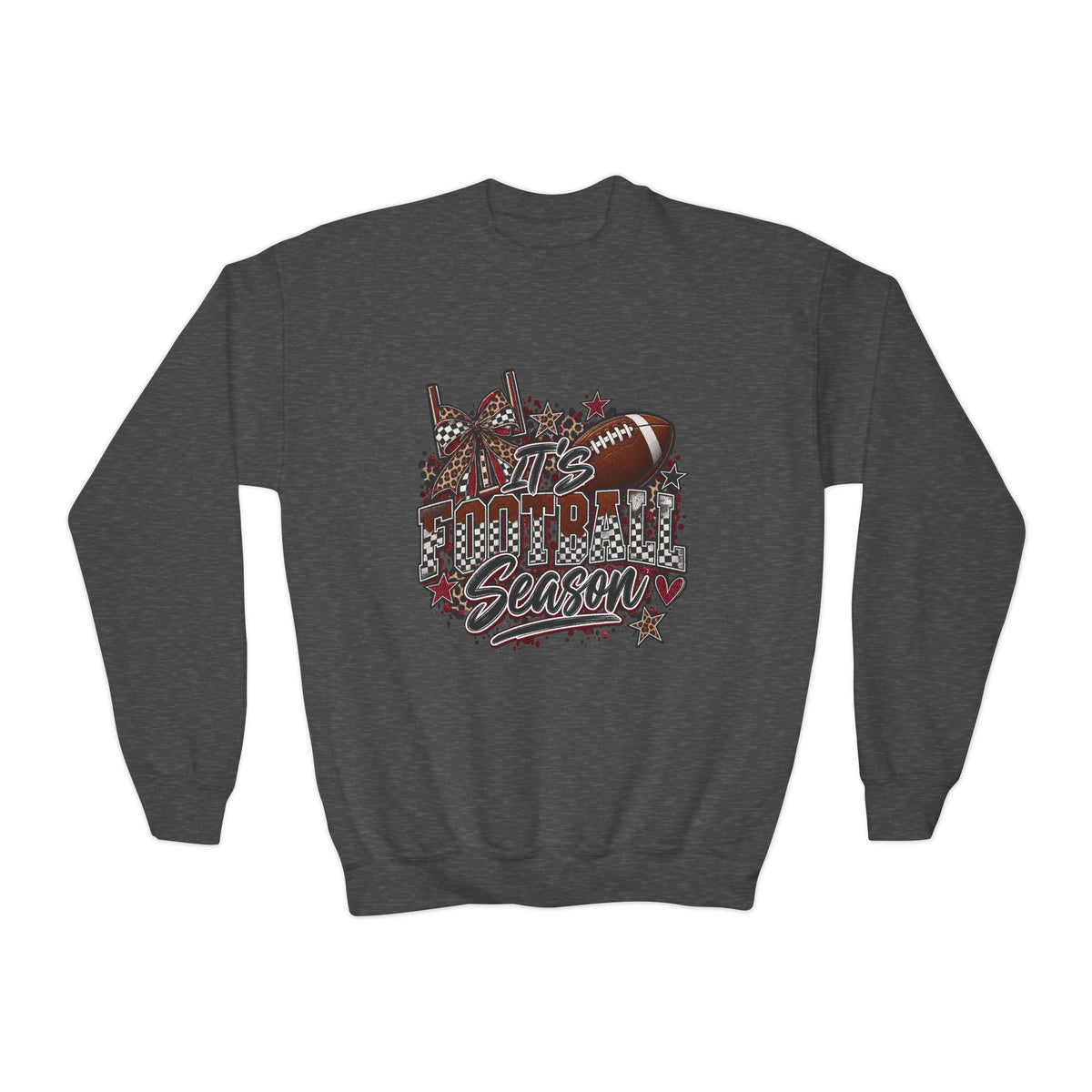 Youth Football Season Crewneck Sweatshirt –"ITS FOOTBALL SEASON