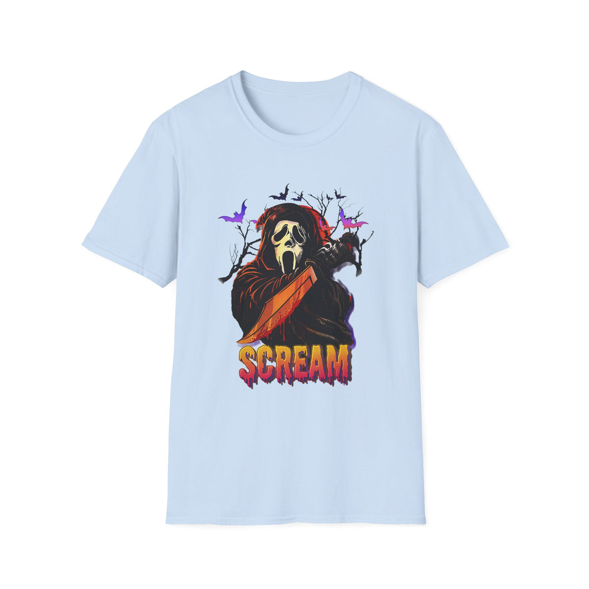 Scream Graphic T-Shirt — Horror Ghostface Tee for Halloween