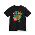 Kids T-Shirt - "I'm Ready to Crush Recess" Dinosaur Graphic Tee
