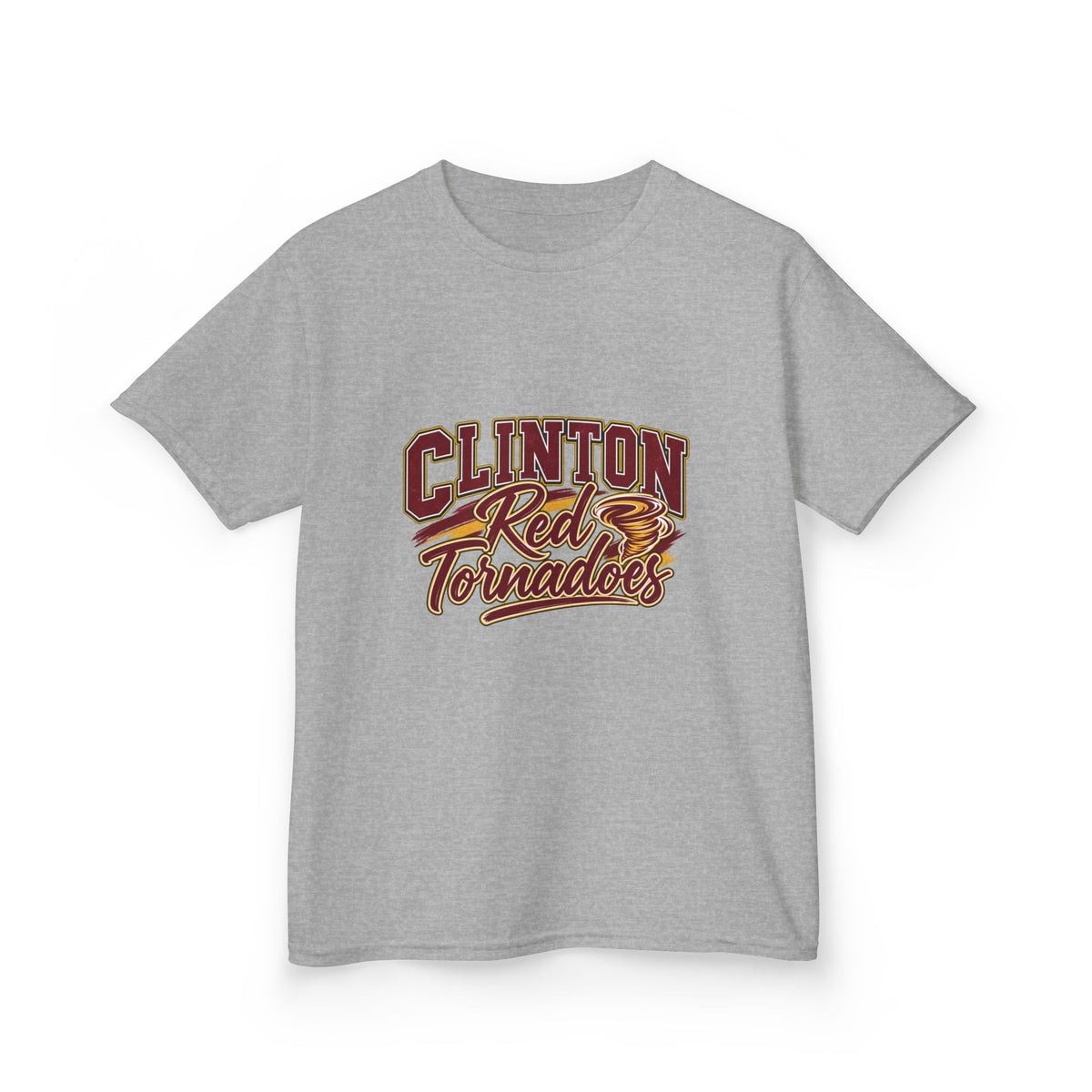 Clinton Red Tornadoes Kids Tee — Youth School Spirit Shirt