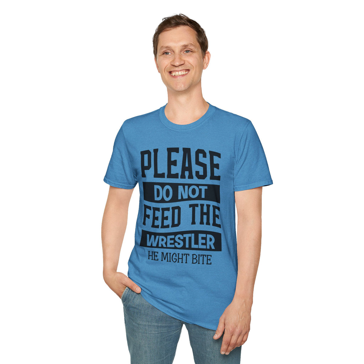 Please Do Not Feed The Wrestler T-Shirt — Funny Wrestling Shirt