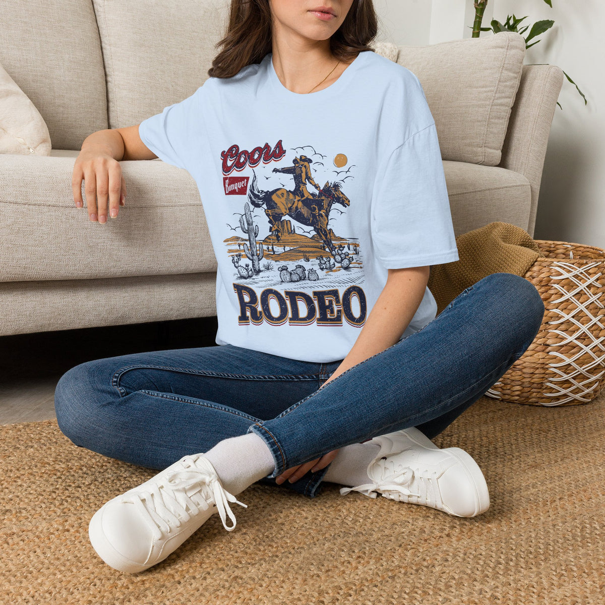 Rodeo Coors Banquet Graphic T-Shirt — Vintage Cowboy Western Tee