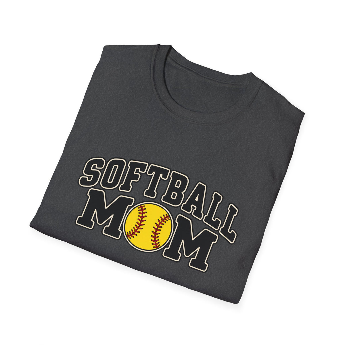 Softball Mom T-Shirt — Vintage Team Spirit Softball Tee