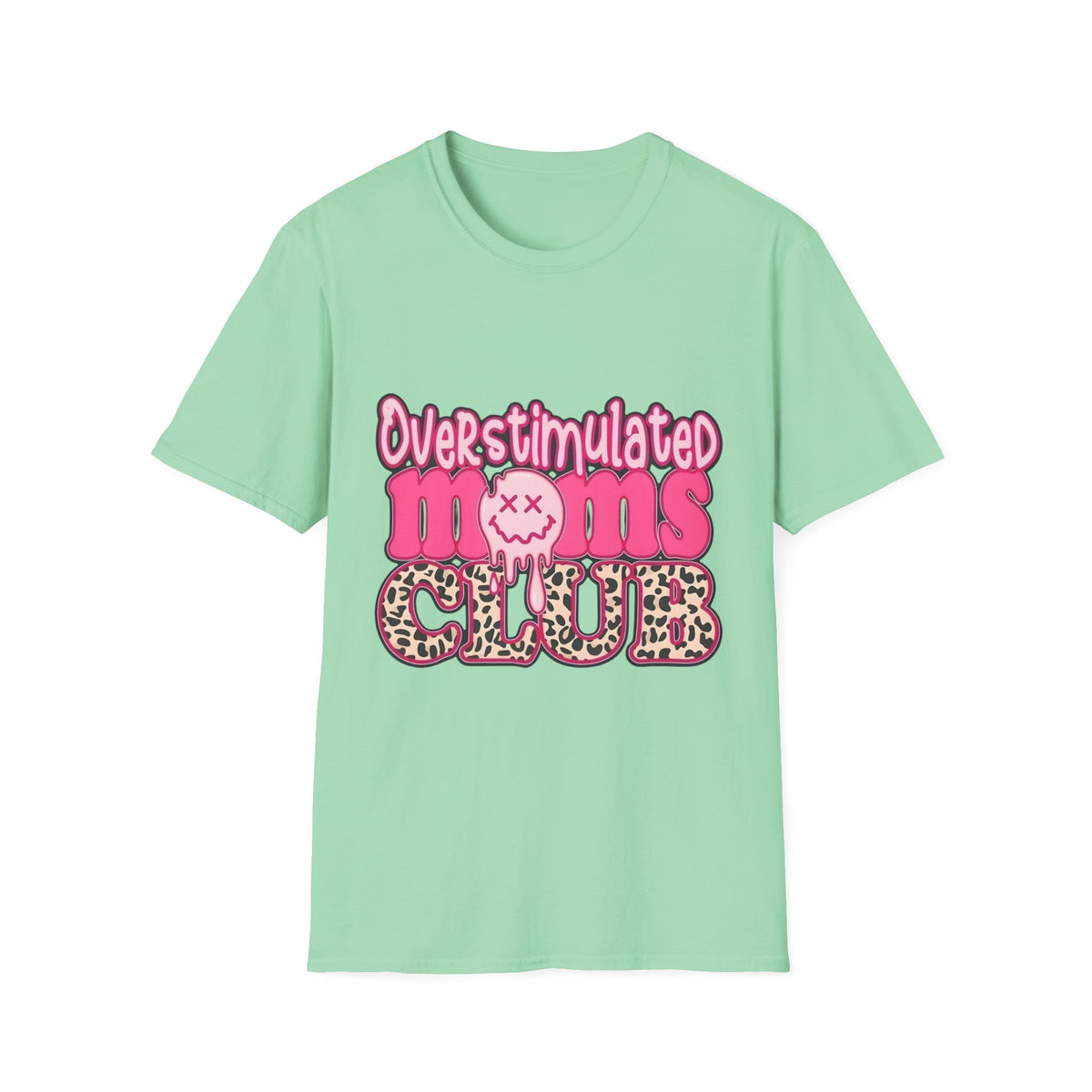 Overstimulated Moms T-Shirt — Funny Mom Club Graphic Tee