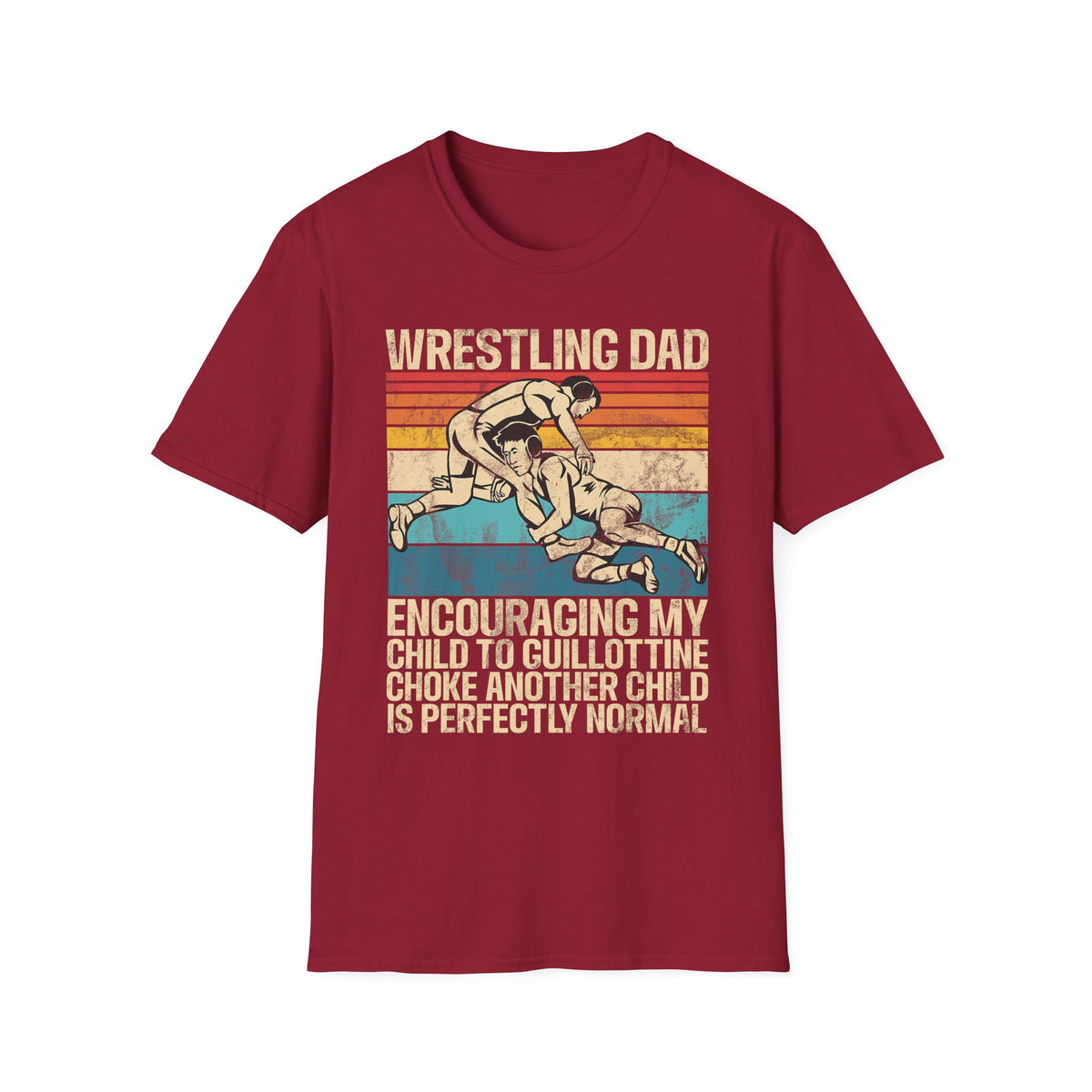 Wrestling Dad T-Shirt – Vintage Retro Wrestling Design for Proud Coaches & Parents
