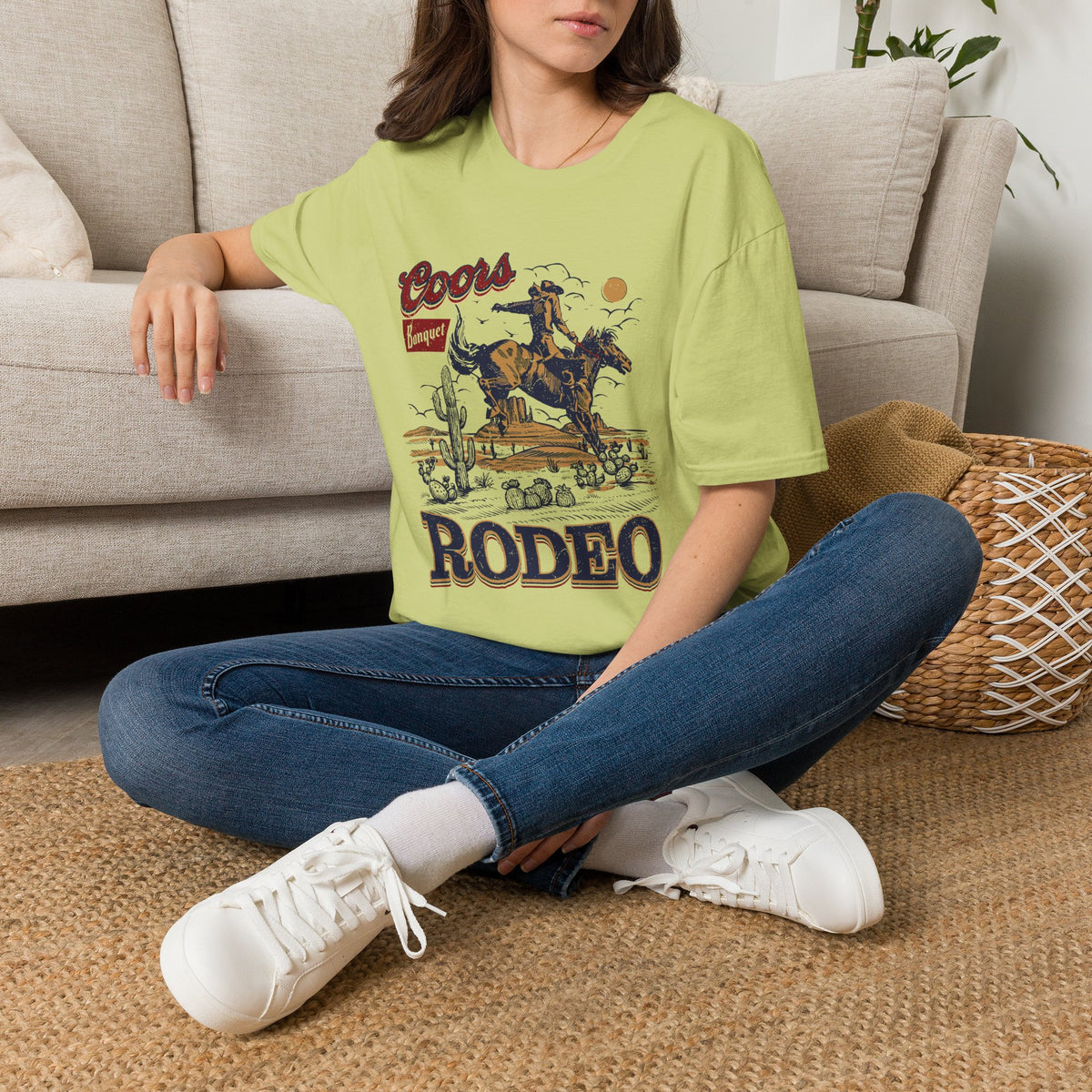 Rodeo Coors Banquet Graphic T-Shirt — Vintage Cowboy Western Tee