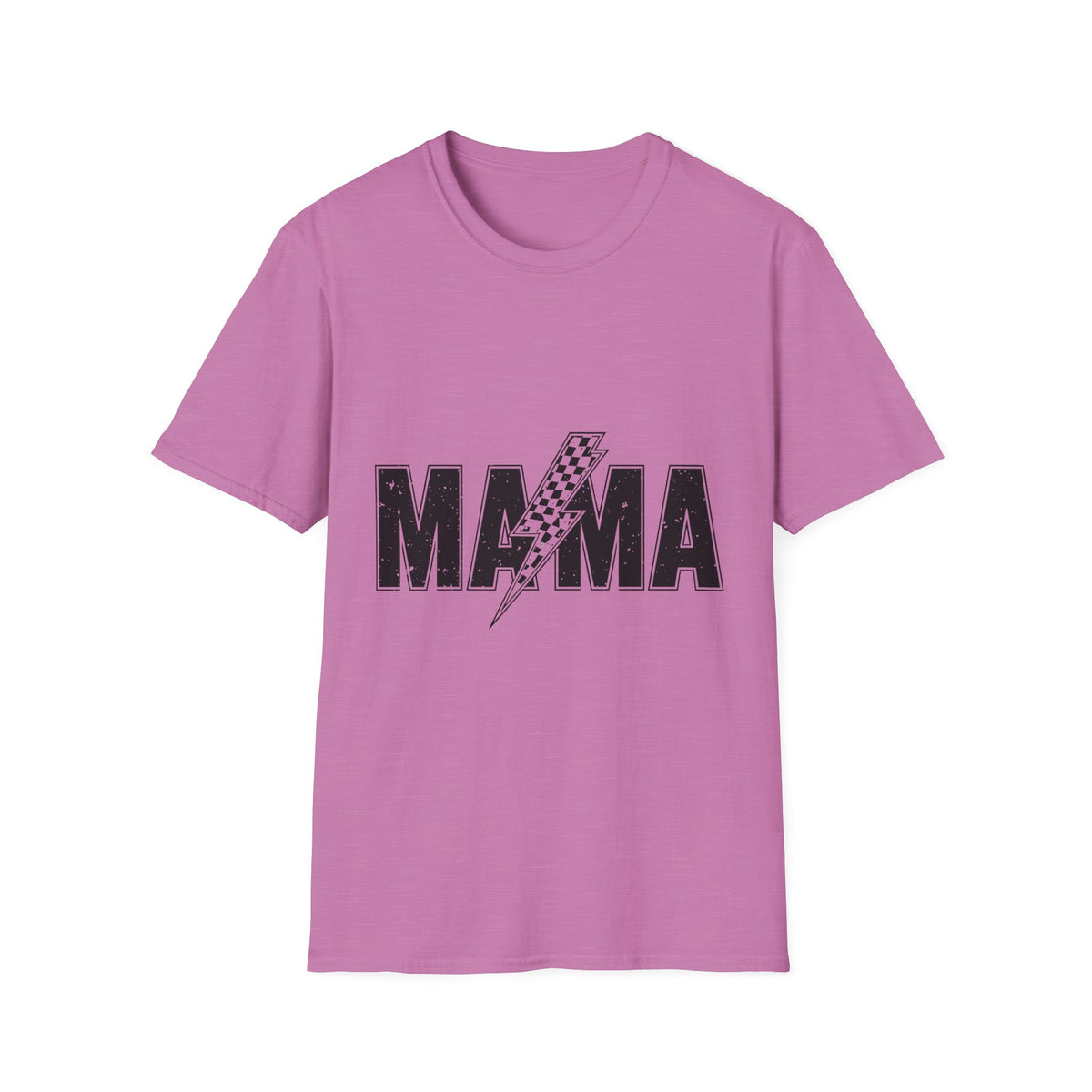 Mama Lightning Bolt T-Shirt — Retro Racing Graphic Tee for Moms
