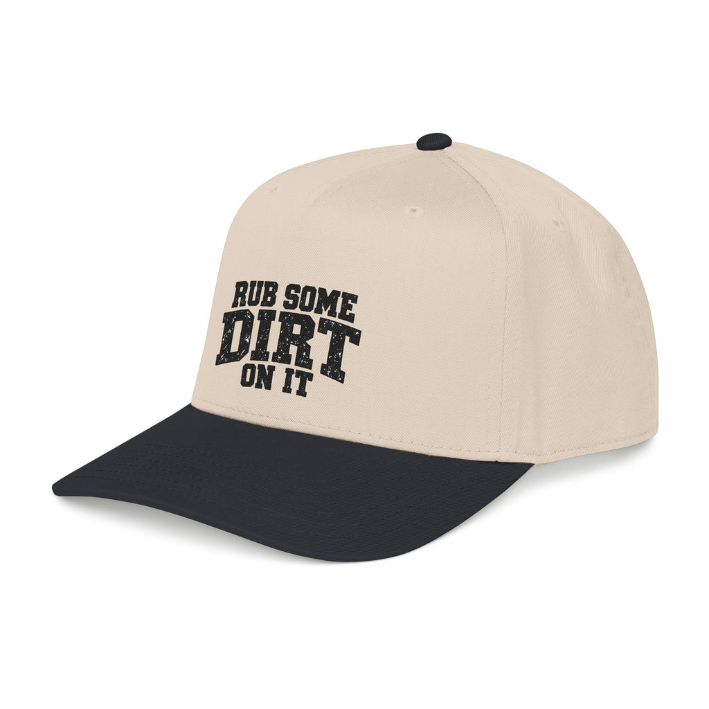'Rub Some Dirt On It' Mid Profile Baseball Cap – Vintage Outdoor Hunting Trucking Hat