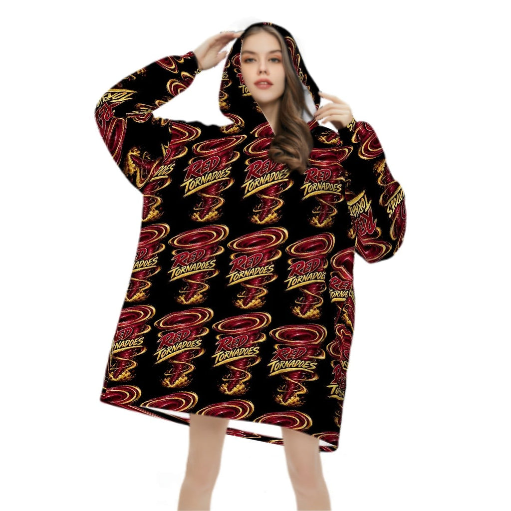 Adult Blanket Hoodie Tornadoes logo