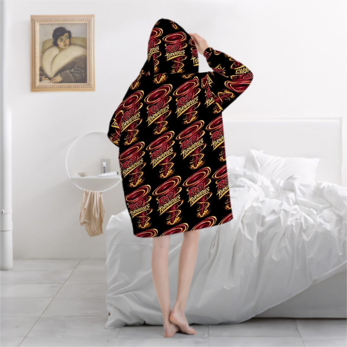 Adult Blanket Hoodie Tornadoes logo