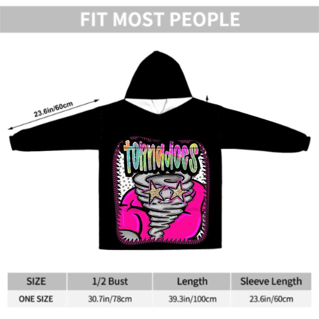Adult Blanket Hoodie Tornadoes